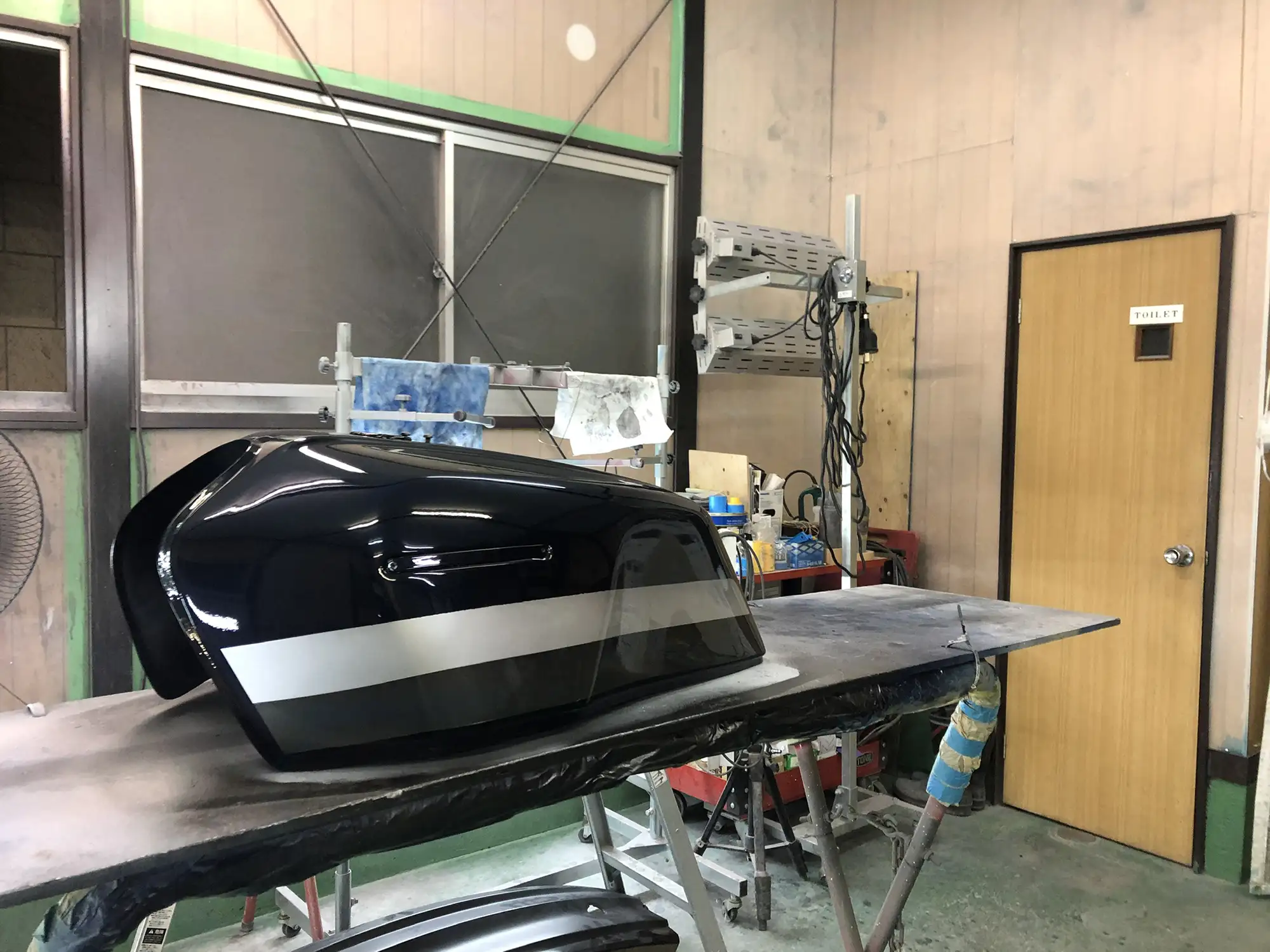 kawasaki Z1000J タンク塗装再生