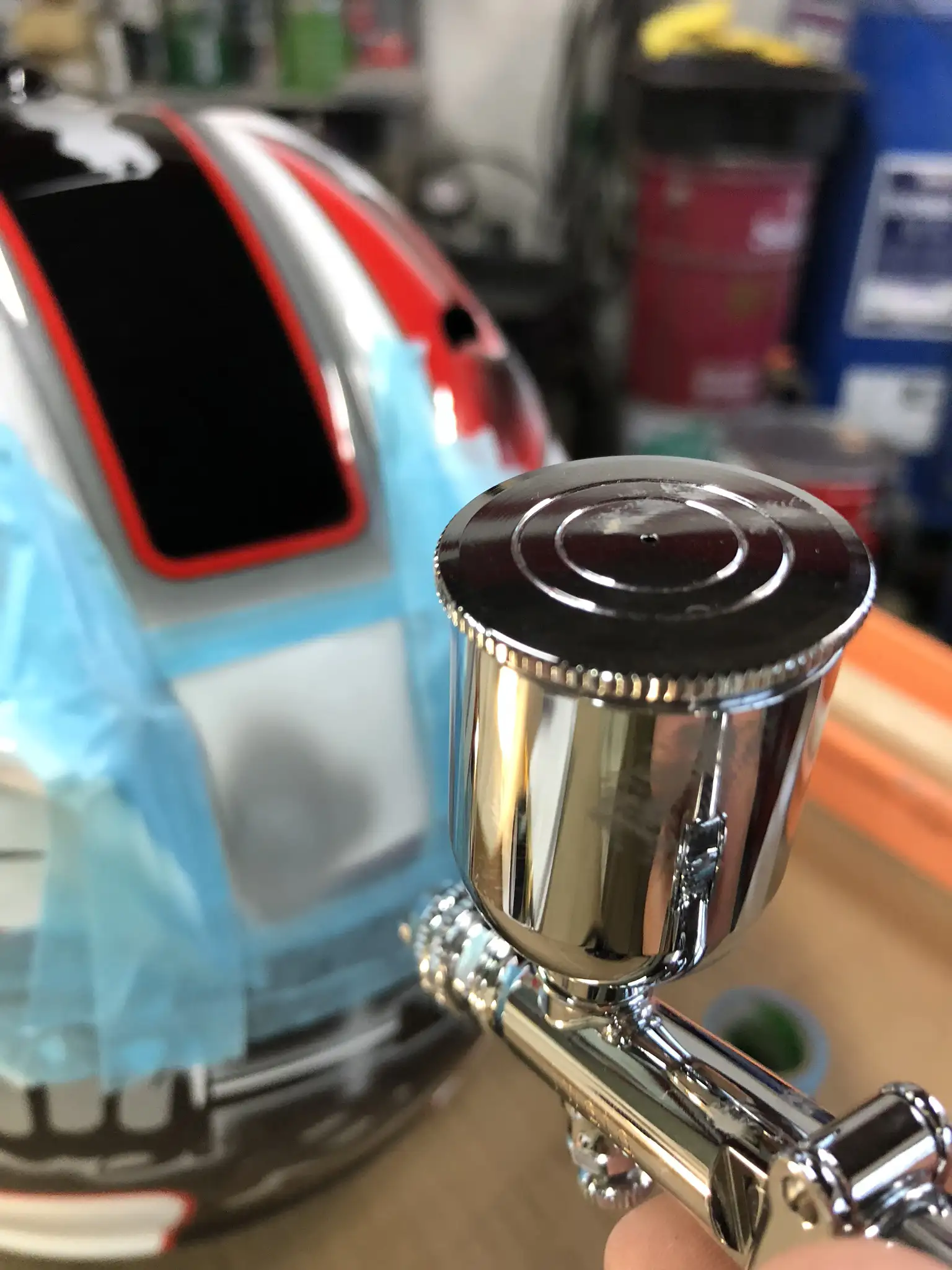 ヘルメット小傷修復施工例